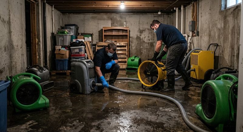 Basement Water Cleanup in Santa Rosa, CA