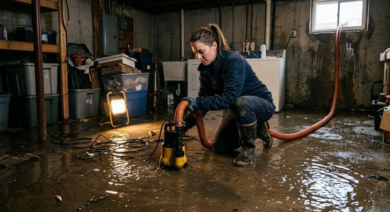 Basement Water Extraction in Wilmington, NC