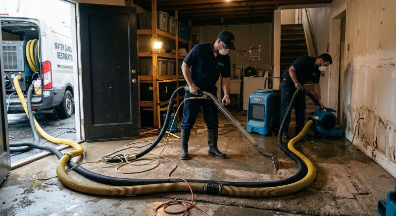 Basement Water Extraction in Napa, CA