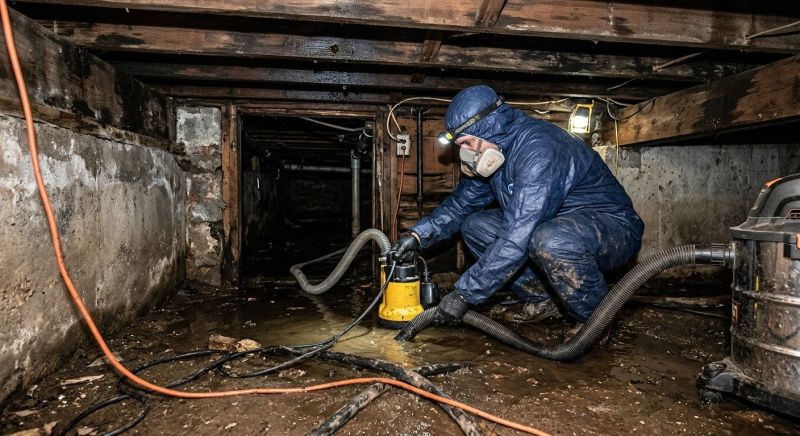 Crawlspace Water Restoration in Napa, CA